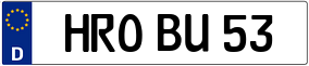 Trailer License Plate
